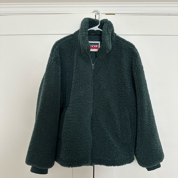 Levi's Jackets & Blazers - Levi's Dark Green Teddy Jacket